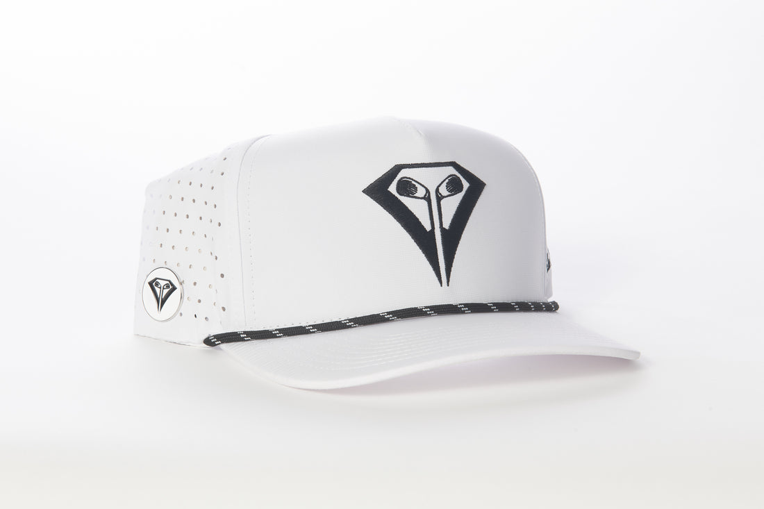 "The Classic" Rope Hat - White (Ball Marker Included)