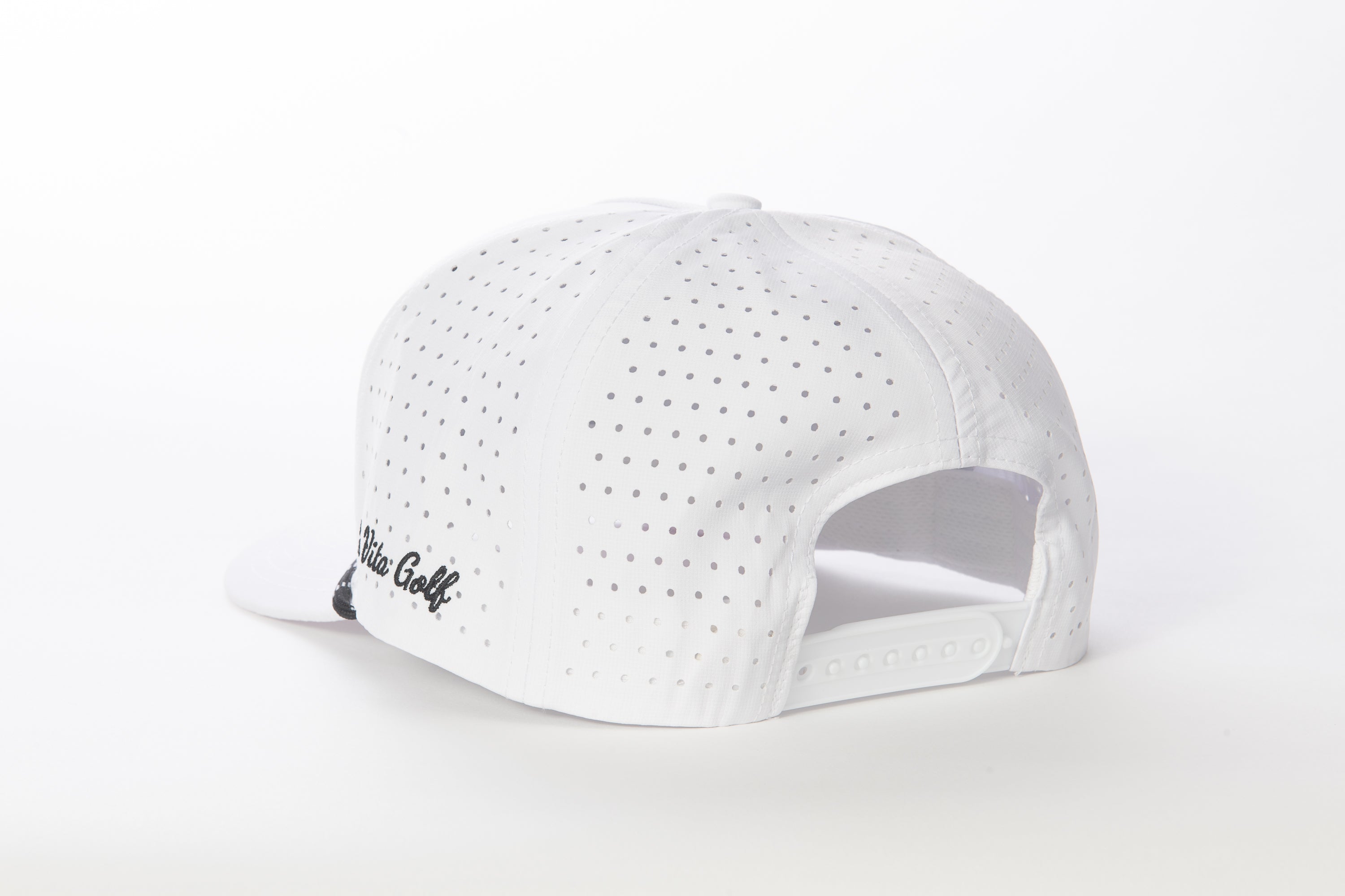 La Vita Golf Rope Hat White with Black Logo