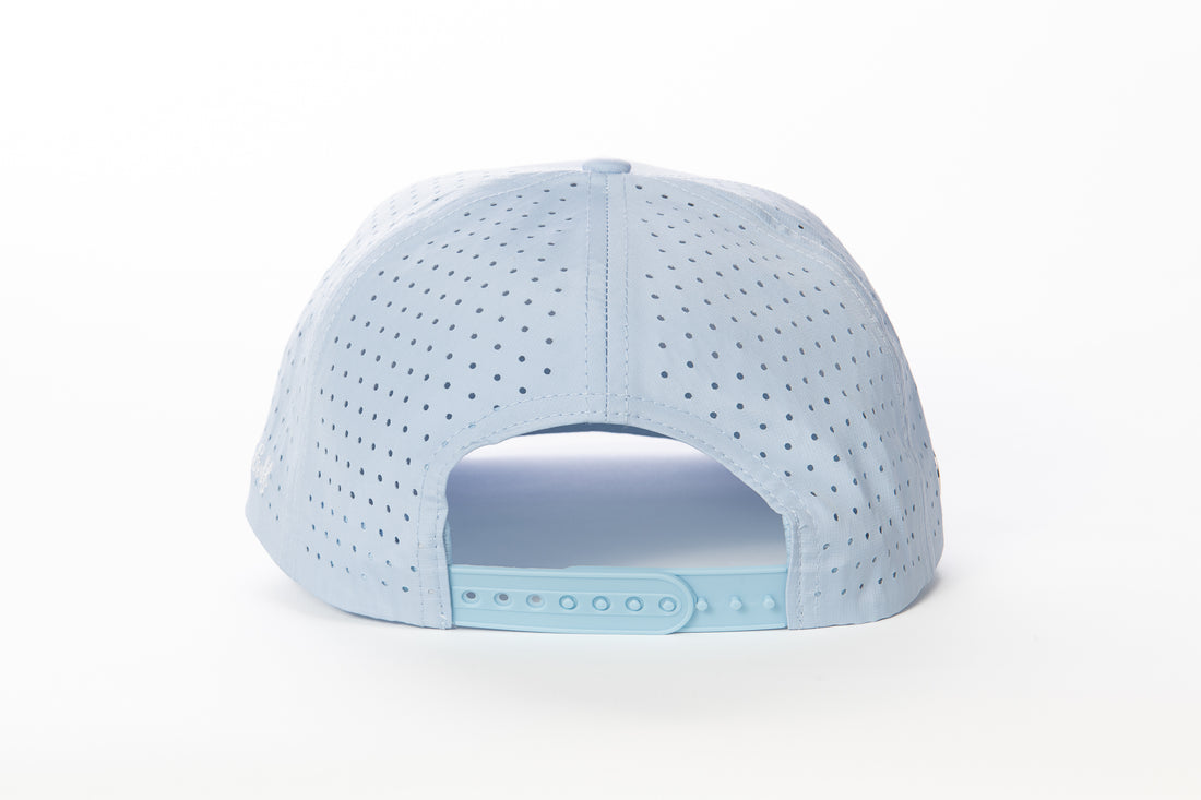La Vita Golf Rope Hat Powder Blue with White Logo