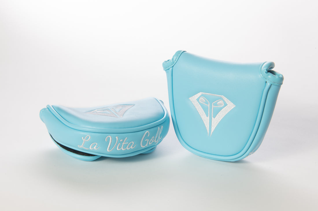 La Vita Golf Powder Blue Mallet Headcover (Heel Shaft)