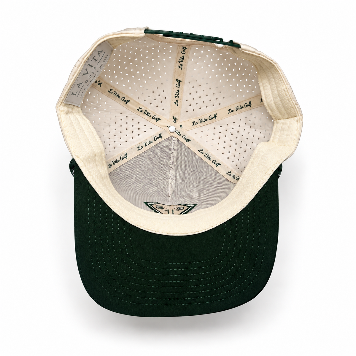 La Vita Golf Signature Rope Hat (Ivy League) - rope-brim golf snapback, image 4