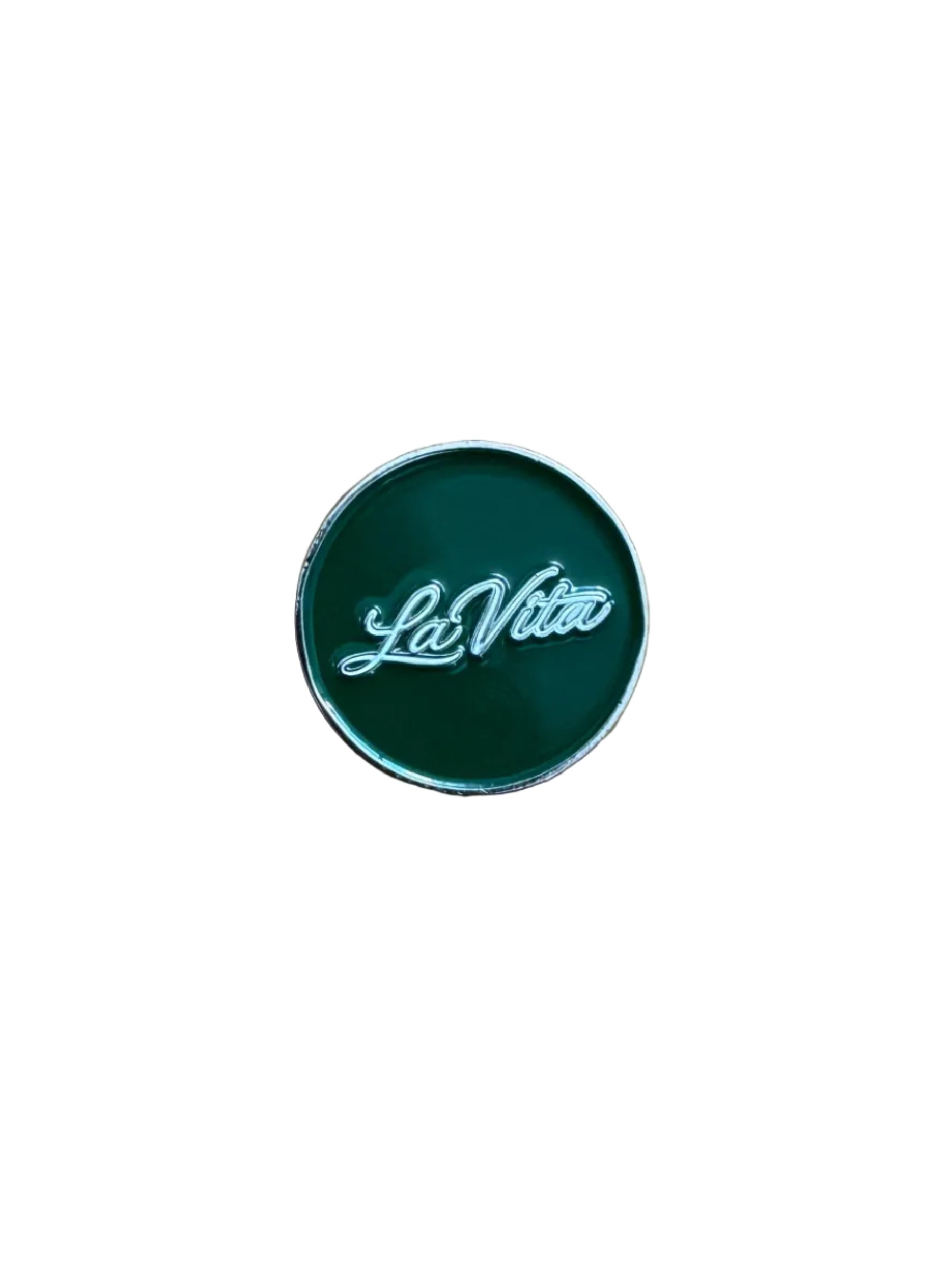 Green and White Ball Marker