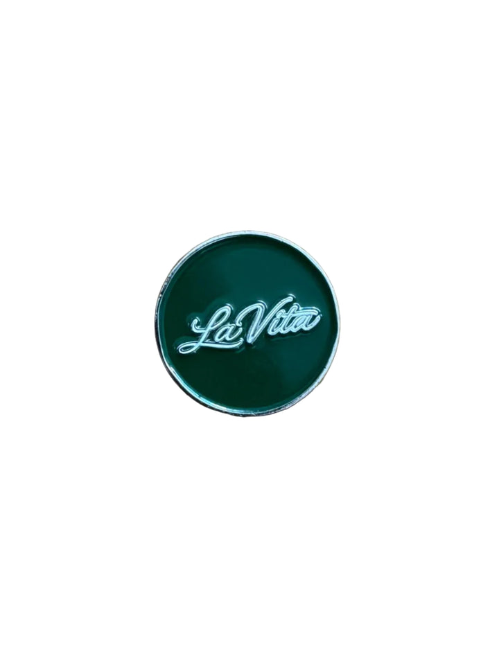 Green and White Ball Marker