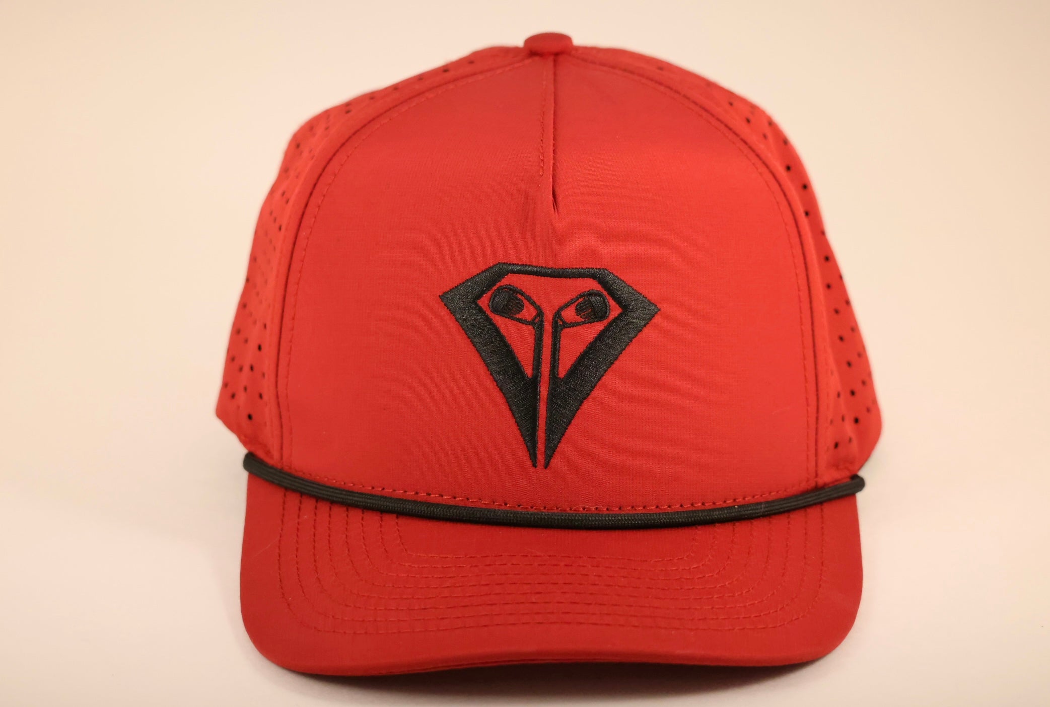 Red and Black Rope Hat
