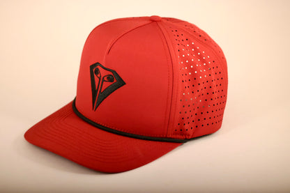 Red and Black Rope Hat