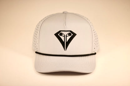 Gray and Black Rope Hat