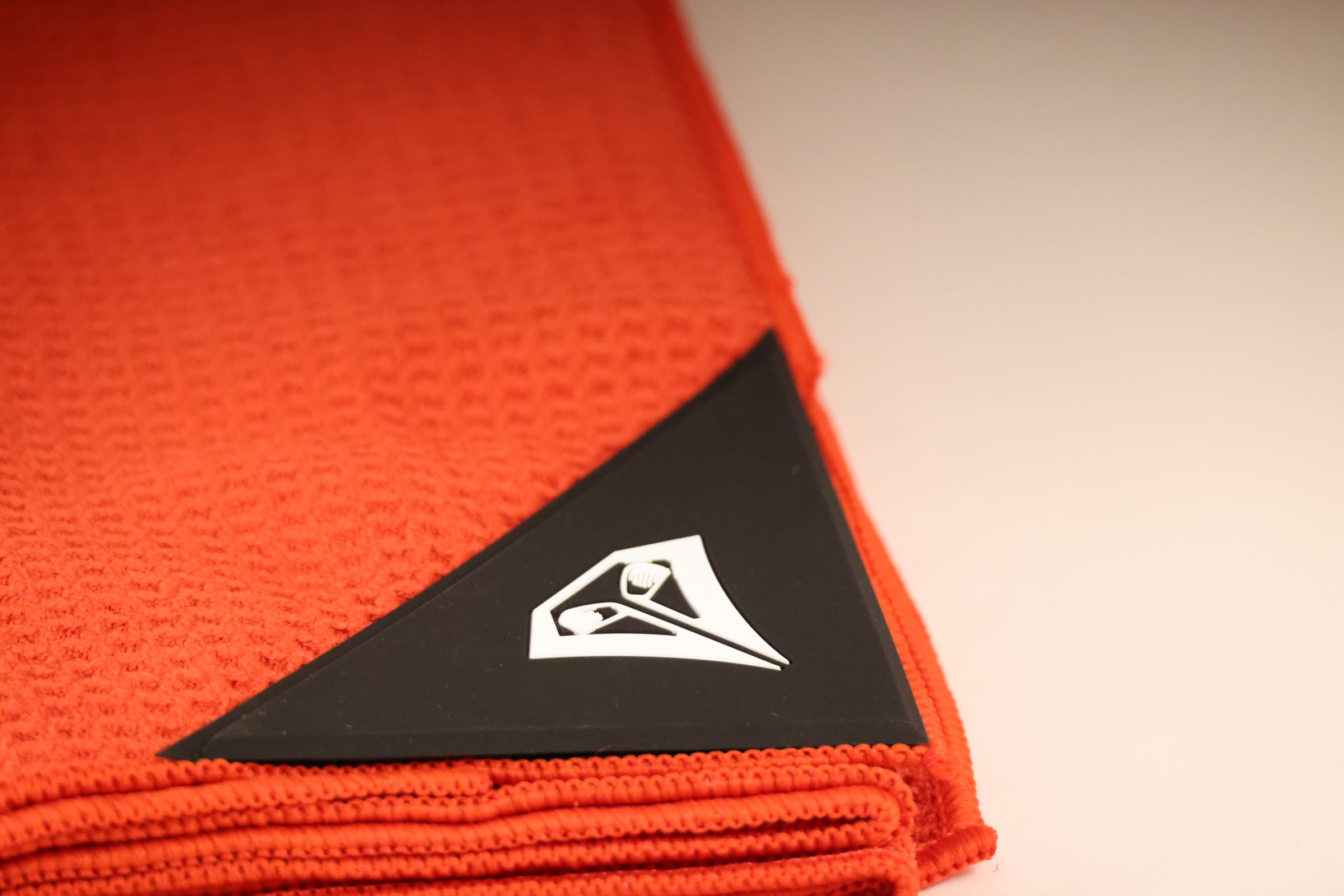 Red Magnetic Golf Towel with Club Brush