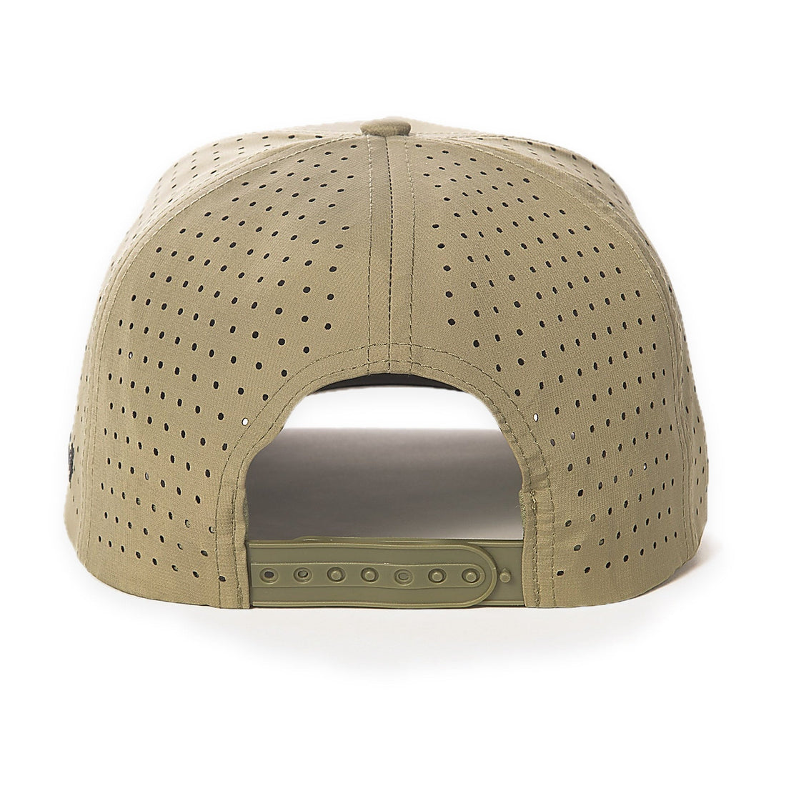 La Vita Golf The Classic Rope Hat (Moss Green) - rope-brim golf cap, side view on a plain white background