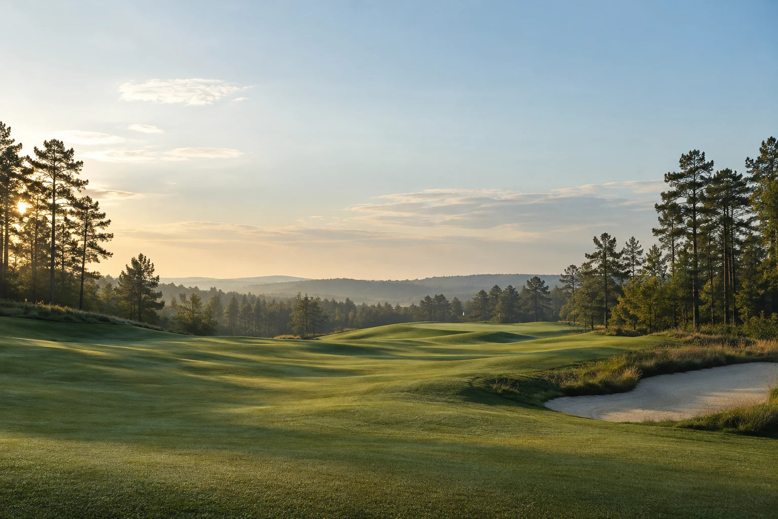 Early morning on the golf course